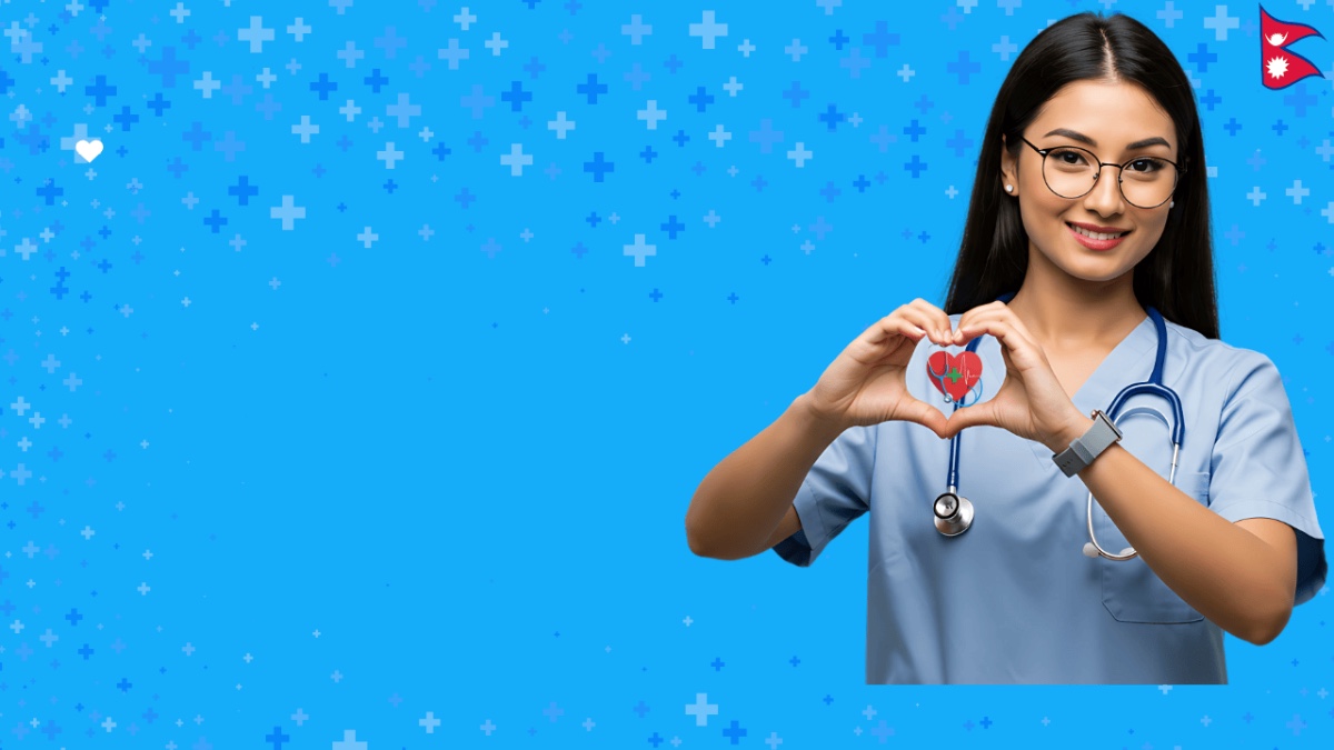 Doctor holding a heart icon